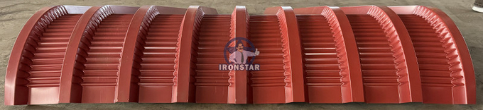 IBR Crimping roof sheet roll forming machine working video in South Africa automatic Horizontal crimp machine Raw material: PPGI
