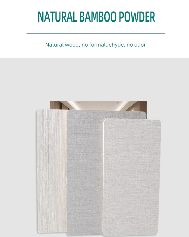Bamboo Wood PVC Interior Decoration Wall Panel Moisture Proof