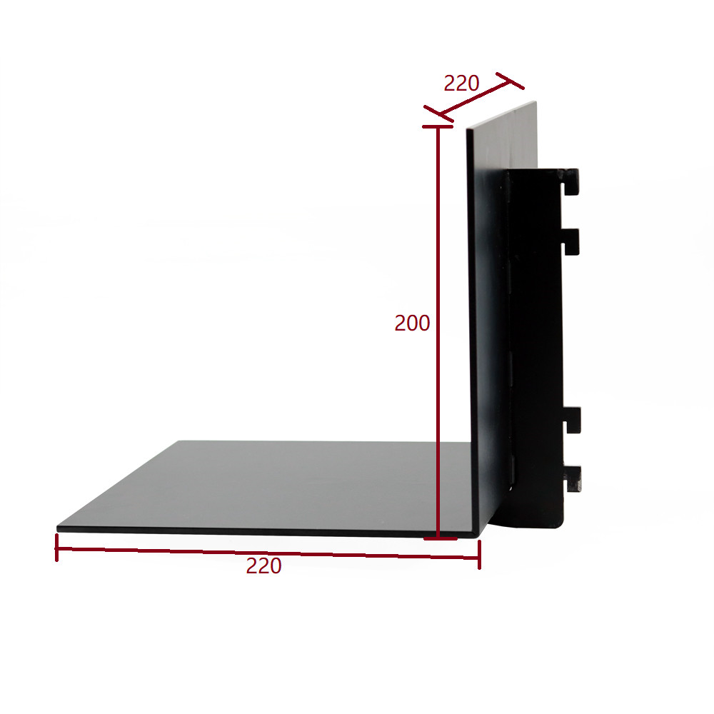 Aluminum Floating Shelf L Shape Wall Mounted Led Storage Holder Shelves