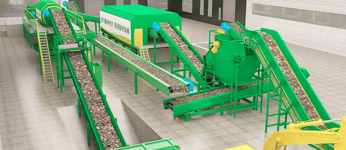 Municipal Solid Waste Recycling Plant Domestic Garbage Sorting Line