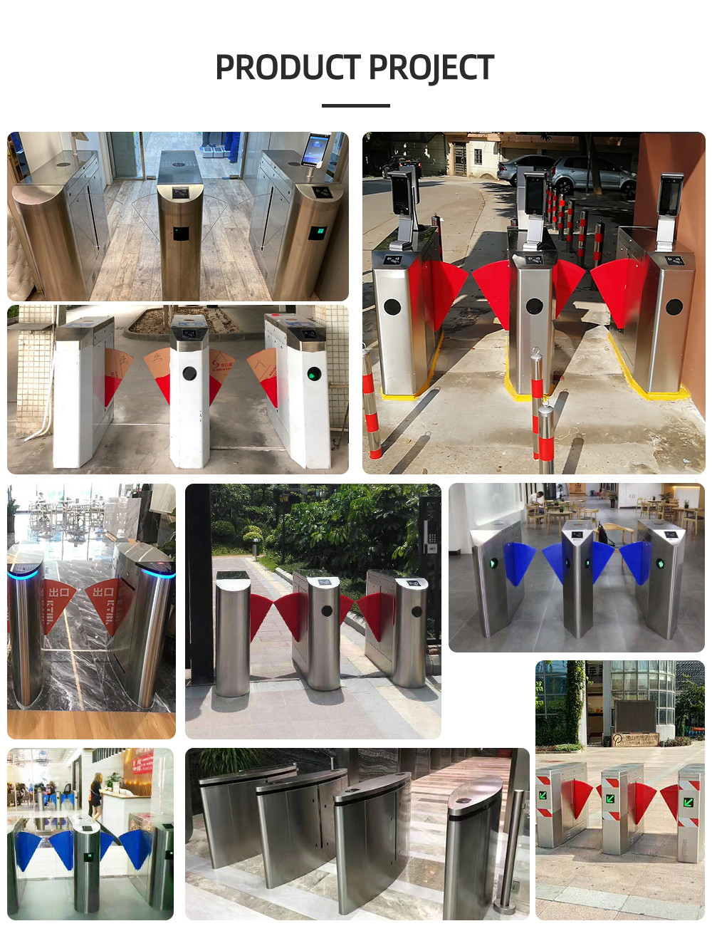 Fingerprint Access Control Turnstile Gate