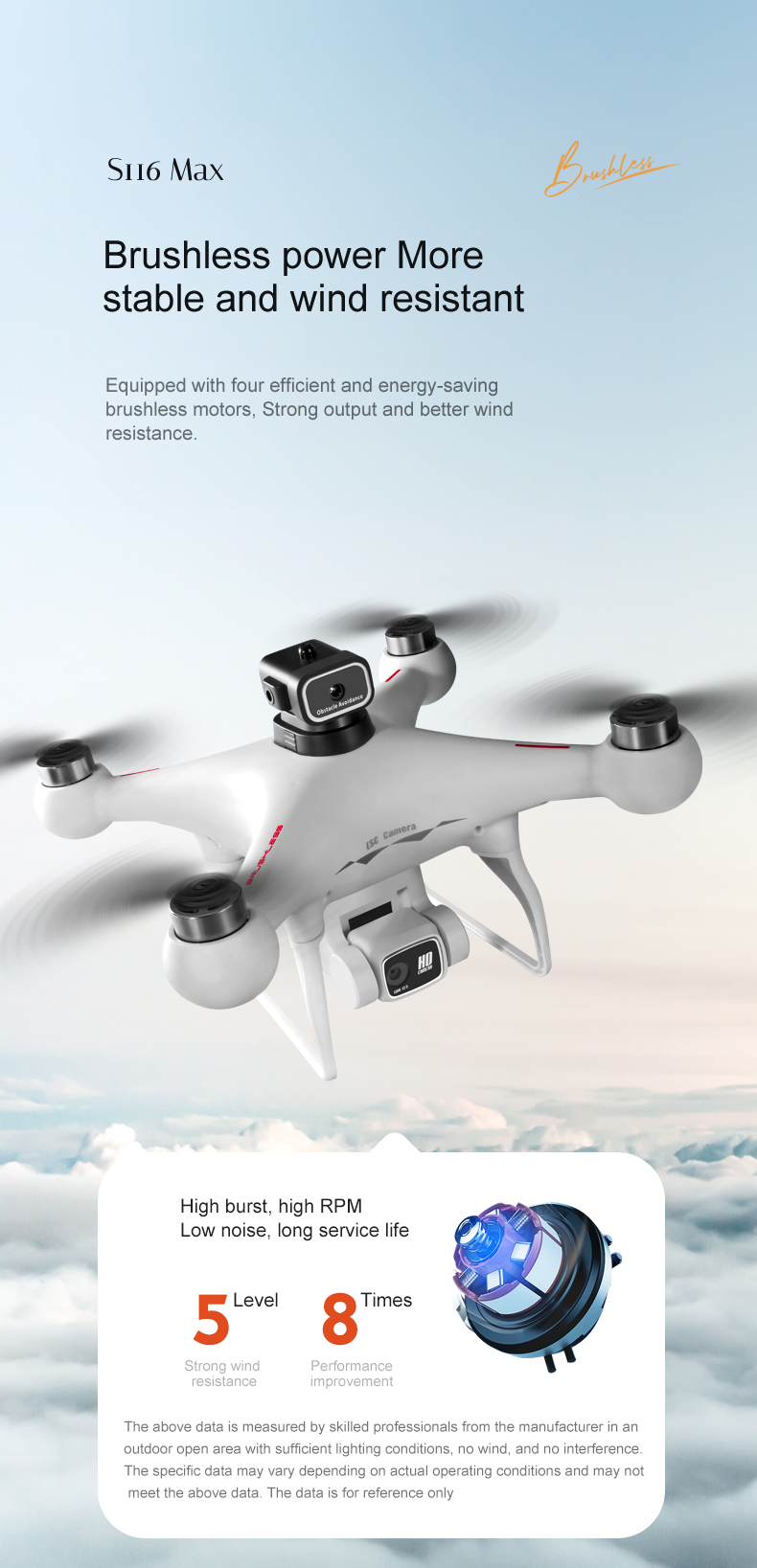 Voice Control Hot S116 Drone 4k Camera Obstacle Avoidance Drone Dual Camera Profesional Mini Drone GPS with LED Lights 2024