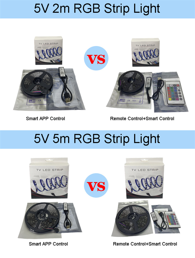Bedroom Immersion Self Adhesive LED Strip Sticky Back RGB Colors