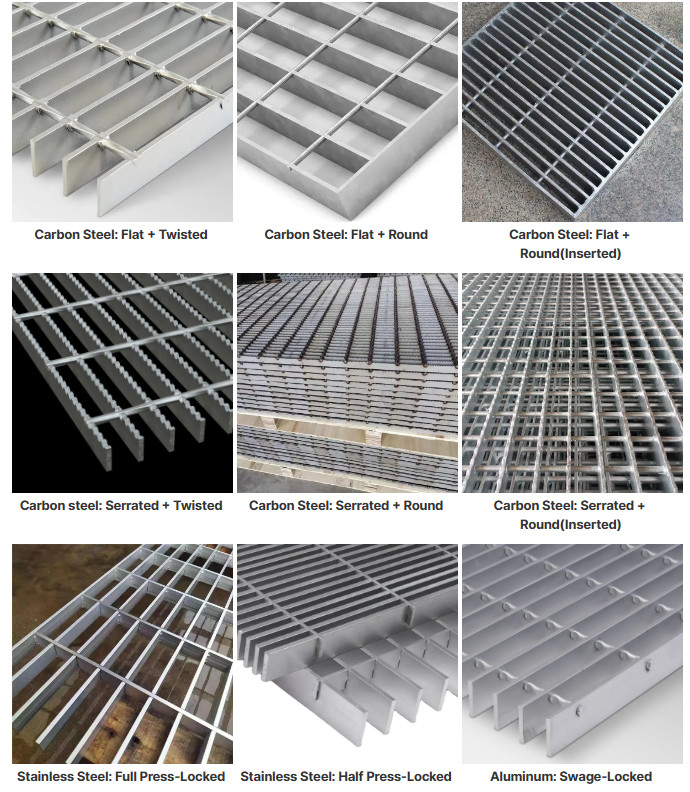 Special Shape Galvanized Steel Grating 5CM Composite Steel Grating