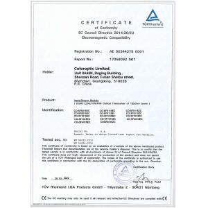 Color Optic Limited Certifications