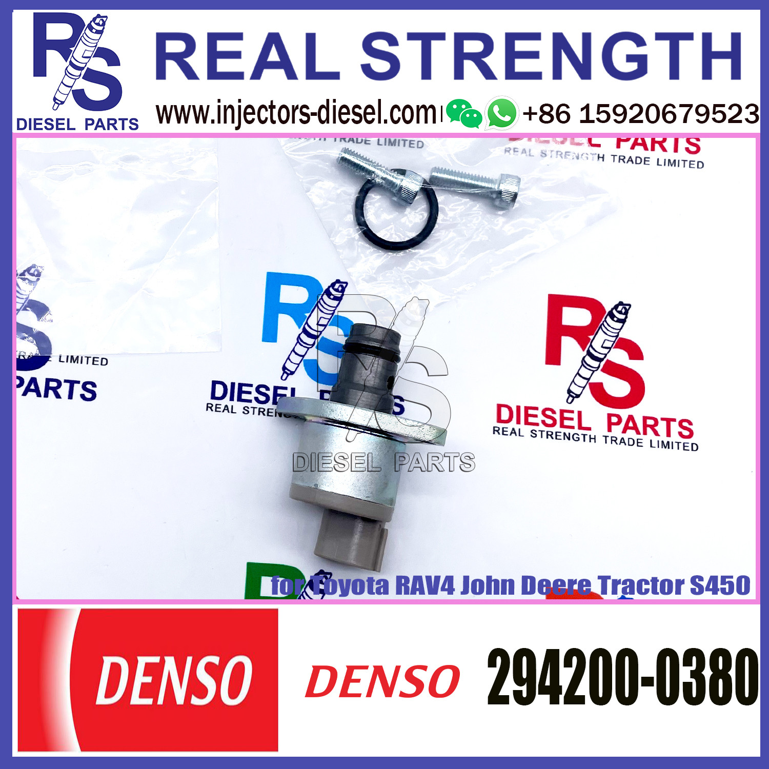 DENSO Suction Control Valve 294200-0380 Applicable to Toyota RAV4 Tractor S450