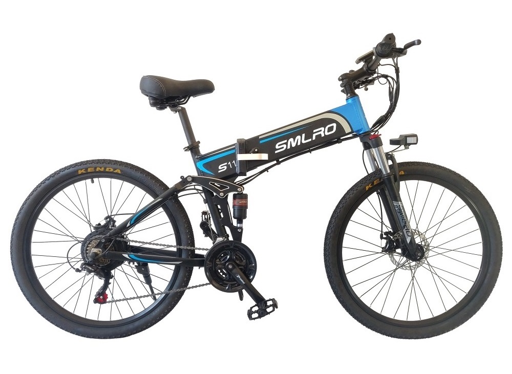 6061 Alu Frame 26 Inch Electric Folding Bike 48V Brushless Geared