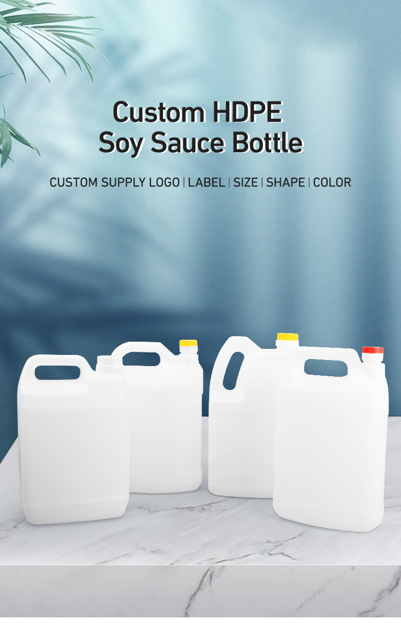 Hdpe Empty Plastic Condiment Bottles Plastic Chemical Storage Bottle With Screw Cap
