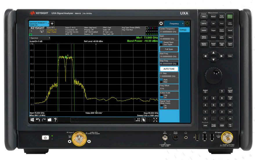 Multitouch Black Signal Spectrum Analyzer Agilent Keysight N9041B UXA X Series