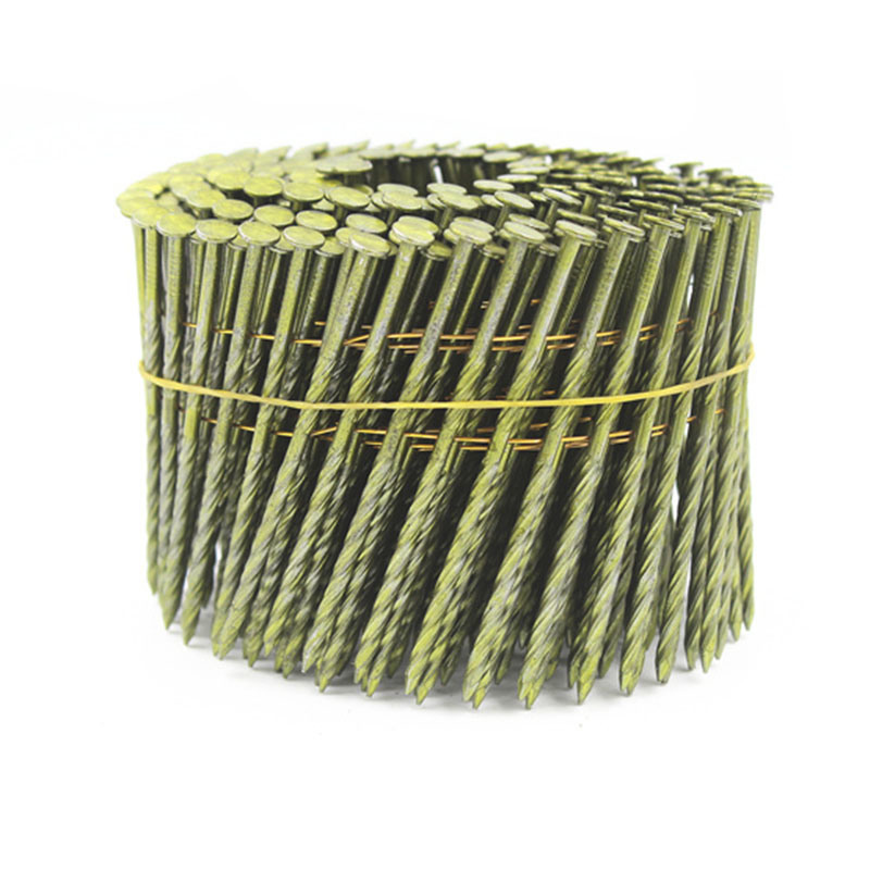 2.5*75mm 16 Degree Galvanized Wire Welded Coil Screw Nails