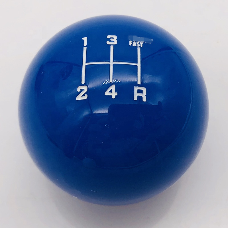 Resin Red Ball Shift Knob Adapter Kit Universal Car Gear Shifter Lever