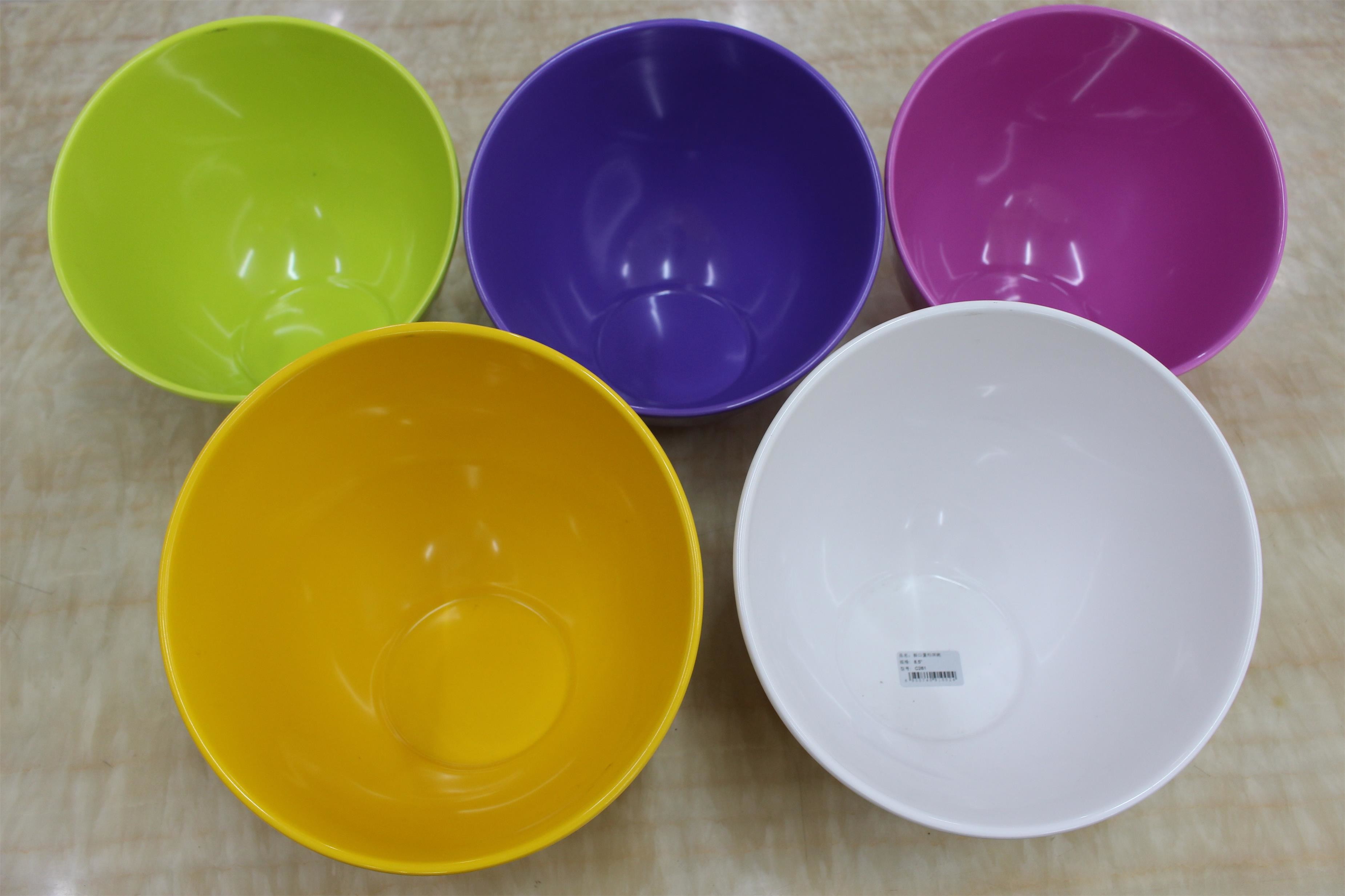 Melamine Colorful Porcelain Dinnerware Sets , Unbreakable Egg - shaped Fruit Bowl