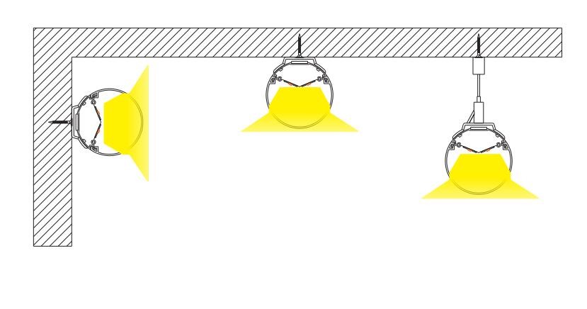 3000K / 4000k Linear Led Pendant Light SMD 2835 High Lumen For Supermarket