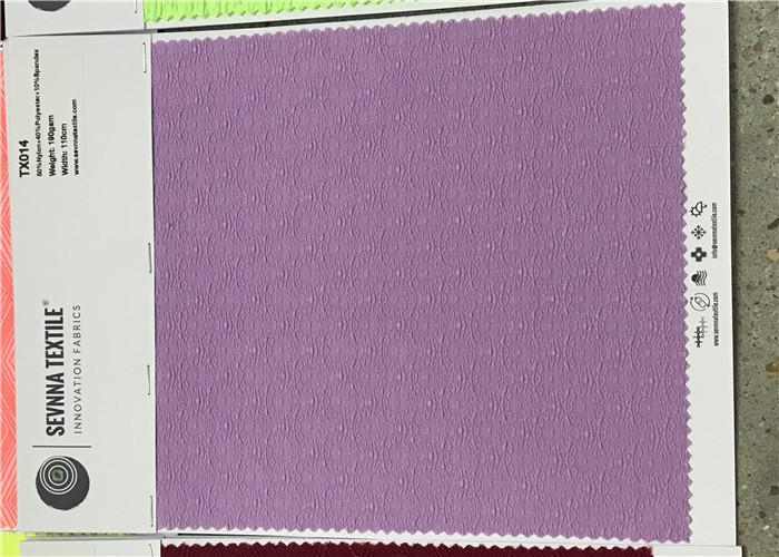 Dyed Colors Recycled Polyester Fabric DTM Weft Knitted Sustainable 2 Way Stretch