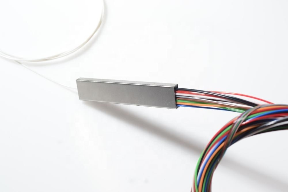 Mini Steel Tube Fiber Optic Splitter Passive PLC Singlemode SC/APC Connector