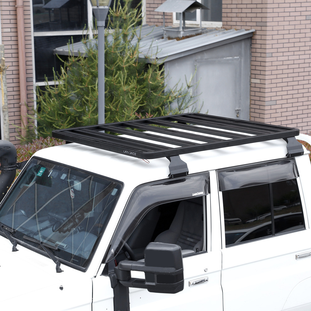 High- Roof Mount Black SUV Car Roof Rack Bar for Toyota Land Cruiser LC76 LC79 LC200