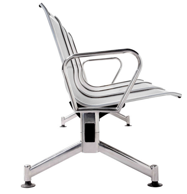 201 Stainless Steel Waiting Bench 3 Seat For Airport