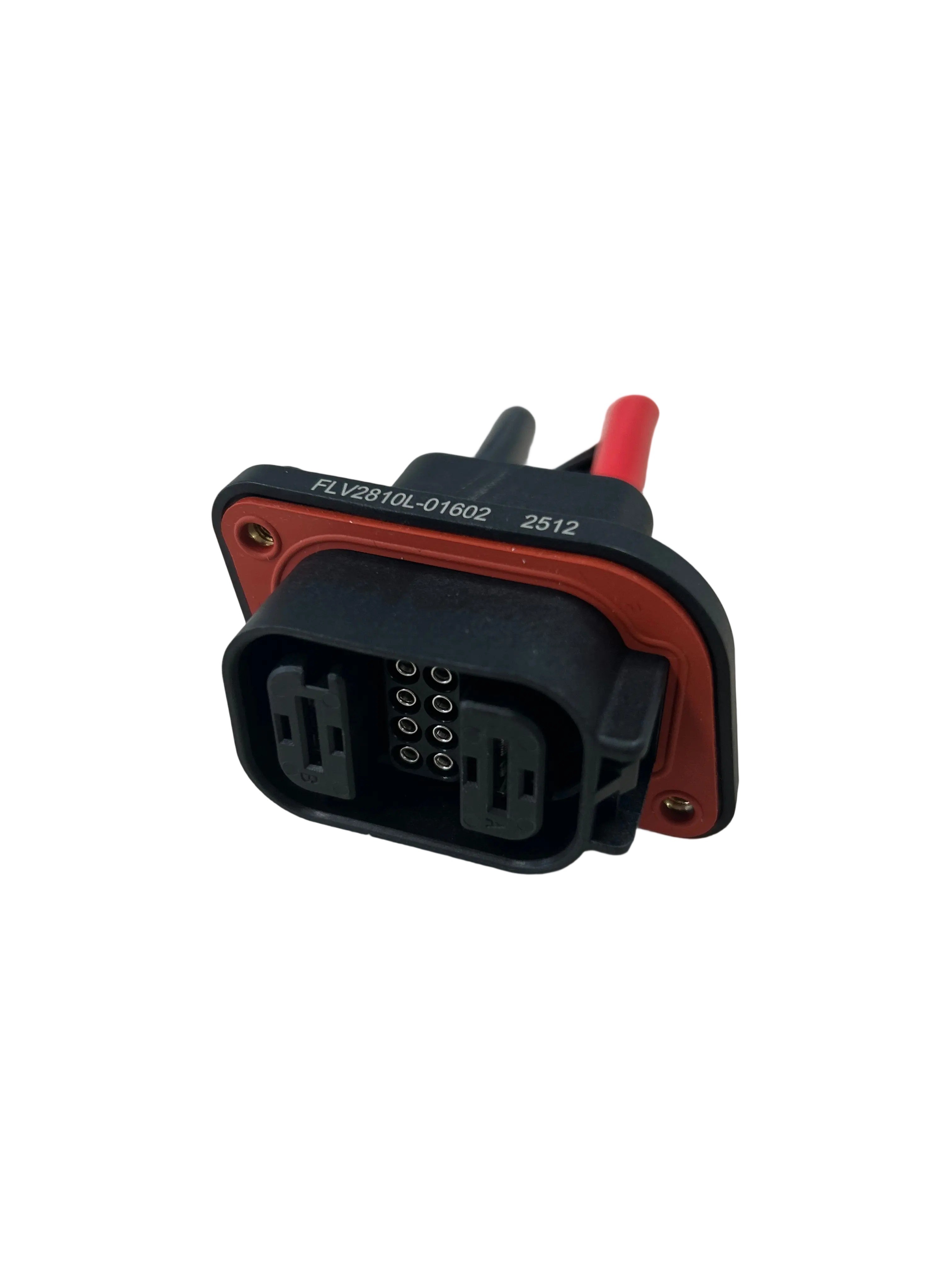 FLV2+8 High-Temp Hybrid Connector 80A 600VAC Black ABS Housing for Industrial Vehicles