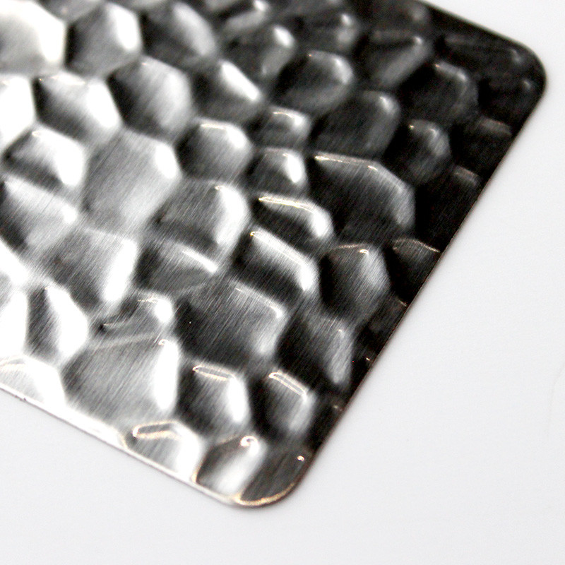 PVD Silver Color 2B Brushed Finish Honeycomb Metal Panel 304 Textured Stainless Steel Sheets