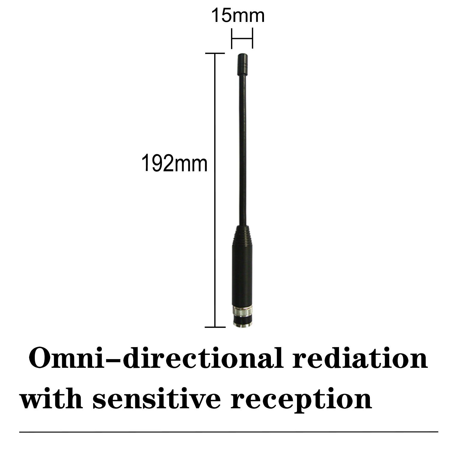 Long Range LoRa LPWAN Cb Walkie Talkie Antenna 26-28MHz Rubber Pole