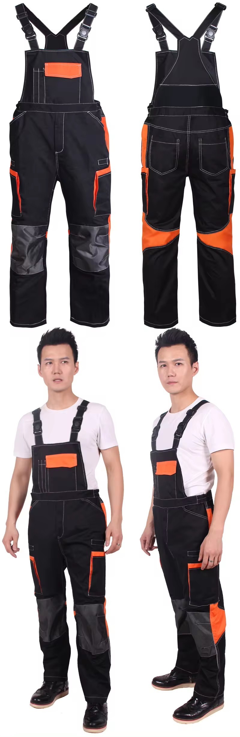 Factory Sale Mens Suspenders Overalls Workwear Uniforms Work Cargo Bib Overall Pants