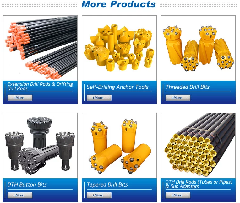 Threaded Button Mining Hard Rock Drilling Tools Tungsten Carbide Inserts