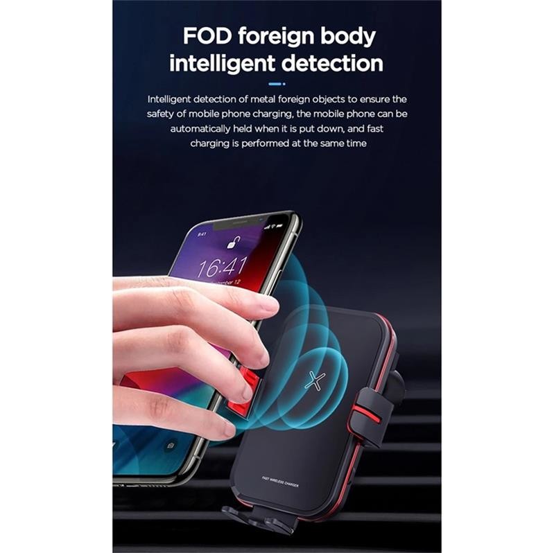 Wireless Charger Car Phone Bracket Fast Charging Wireless Charger Car Mount Mobile Phone Holder Stand