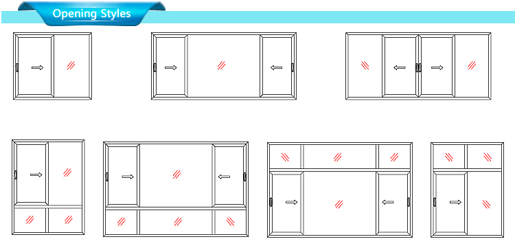 Windproof Hurricane Mirror Insulated Fix Glass 2 Track Pvc Windows White Frame And Doors Slide Window