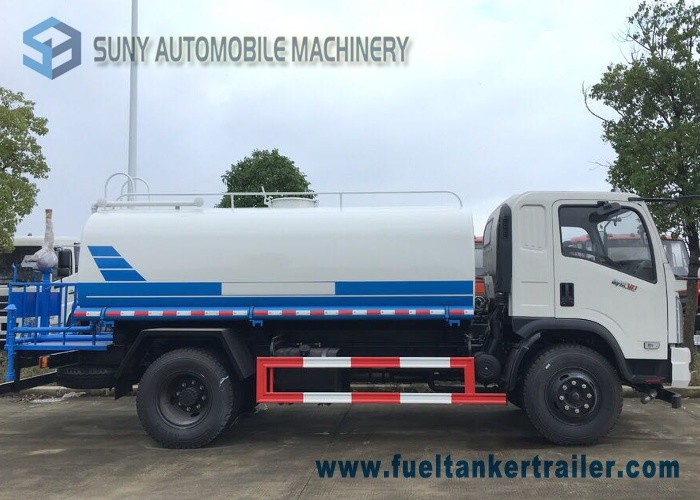 6 Wheels 6000L Water Transport Truck / Water Truck Trailer 95hp 4X2 Left Hand Drive