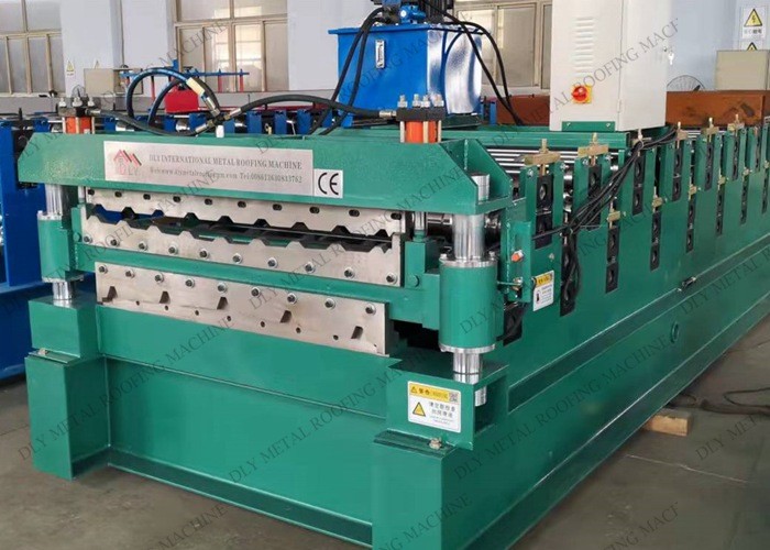 480V 10kw Steel Tile Roll Forming Machine Double Layer 10000kg