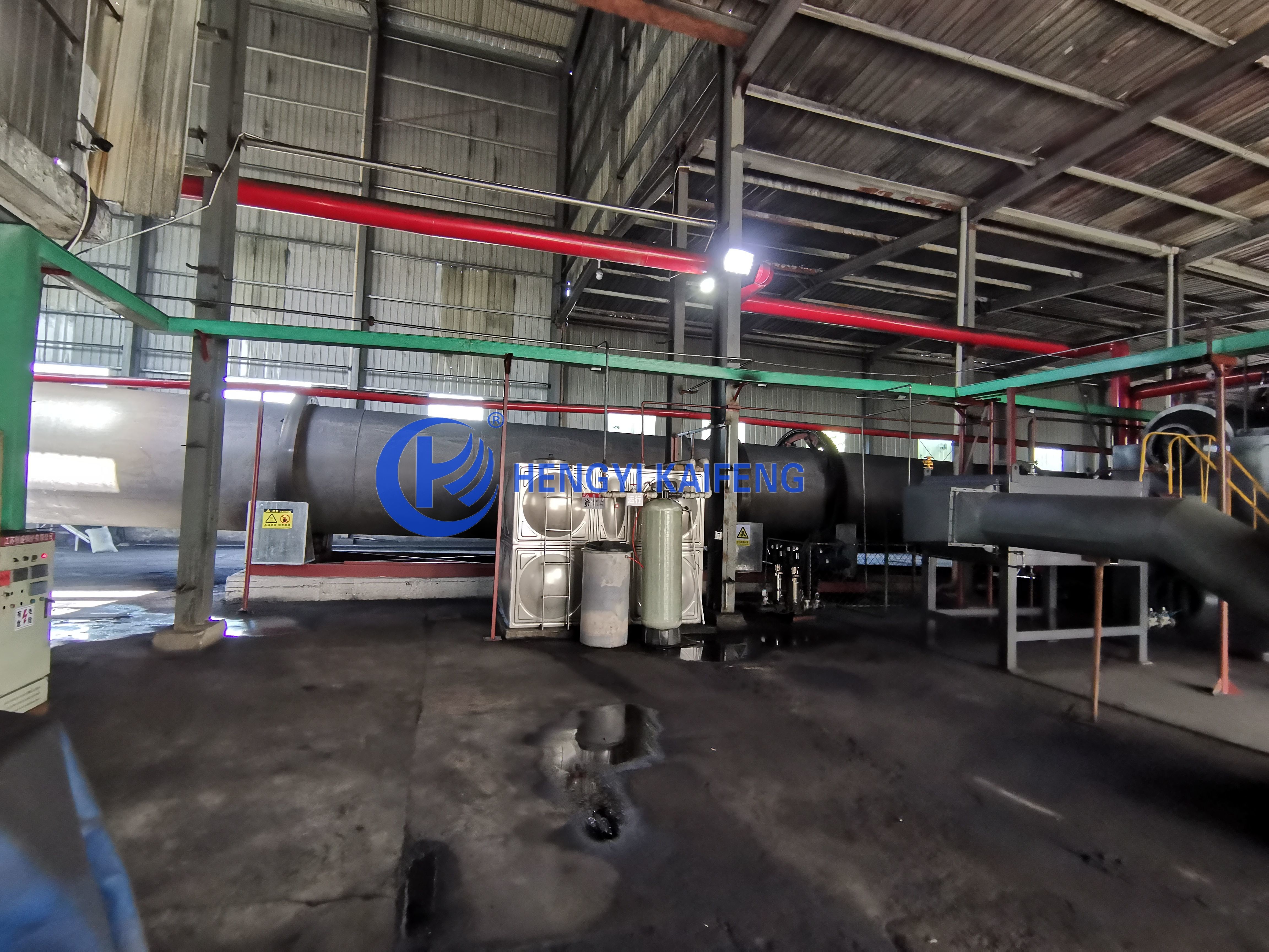 900-1000℃ Rotary Kiln For Activated Carbon Production Water Cooling Method