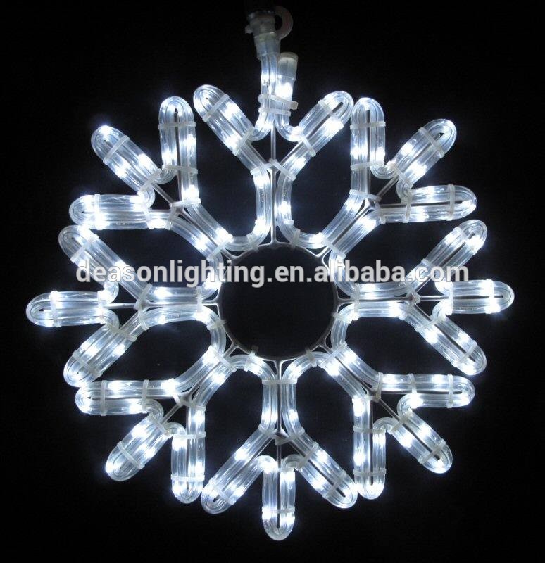 led rope light Snowflake/christmas snowflake/outdoor light snowflakes