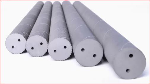Cemented Carbide Blanks Round Solid Carbide Bar With Two Helix Internal Coolant Holes