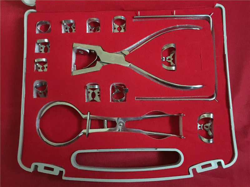 Stainless Steel Basic 13pcs Hygiene Dental Rubber Dam Kit