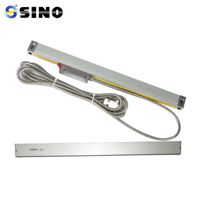 Aluminum Slim Linear Scale EIA-422 Output 5um 1um Optical Sensor For Lathe Boring Milling Machine