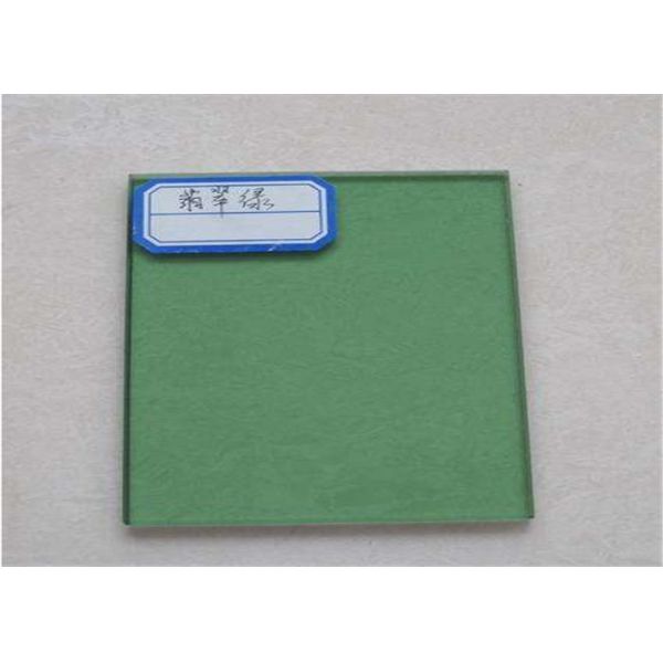 Tempered Dark Green Reflective Glass 4mm - 10mm Thickness For Apartment Block