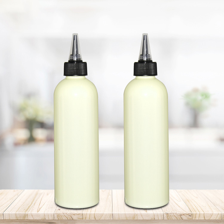 Eco-Friendly PET PCR Plastic Hair Care Containers Bottle 250ml With Screw Top Cap