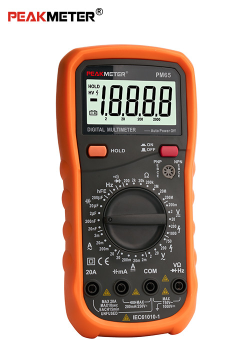 High Performance AC&DC voltage current Auto rang Digital Multimeter Data Hold Auto Power Off Meter