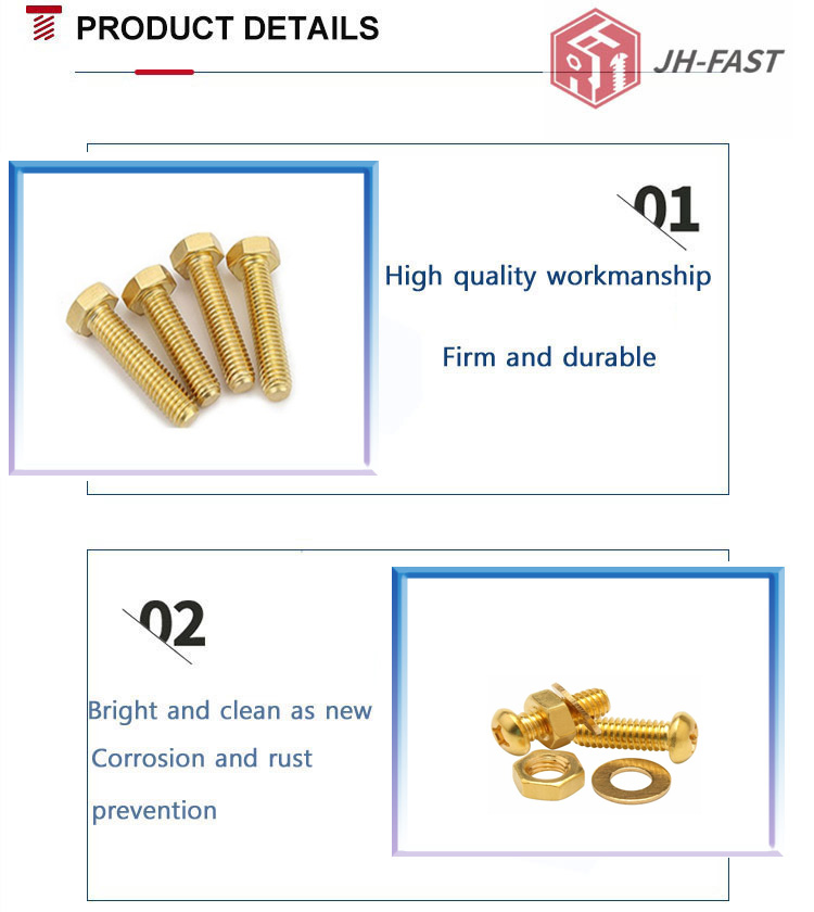 Industry DIN 7985 M3 M4 M5 M6 M8 Pure Copper Brass Cross Recessed Phillips Pan Head Screw