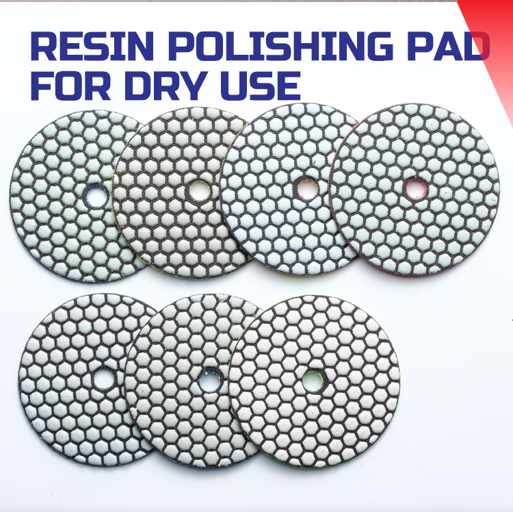 Round Flexible Resin Bond Diamond Hand Dry Polishing Pad and Buffing Pad for Stone