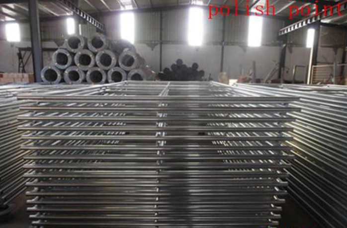 Welded Side Iron Steel 10 Ft Metal Farm Gate PVC Coated