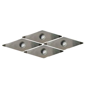 Uncoated Yamada Carbide CNC Turning Tool PCBN Inserts High Rigidity