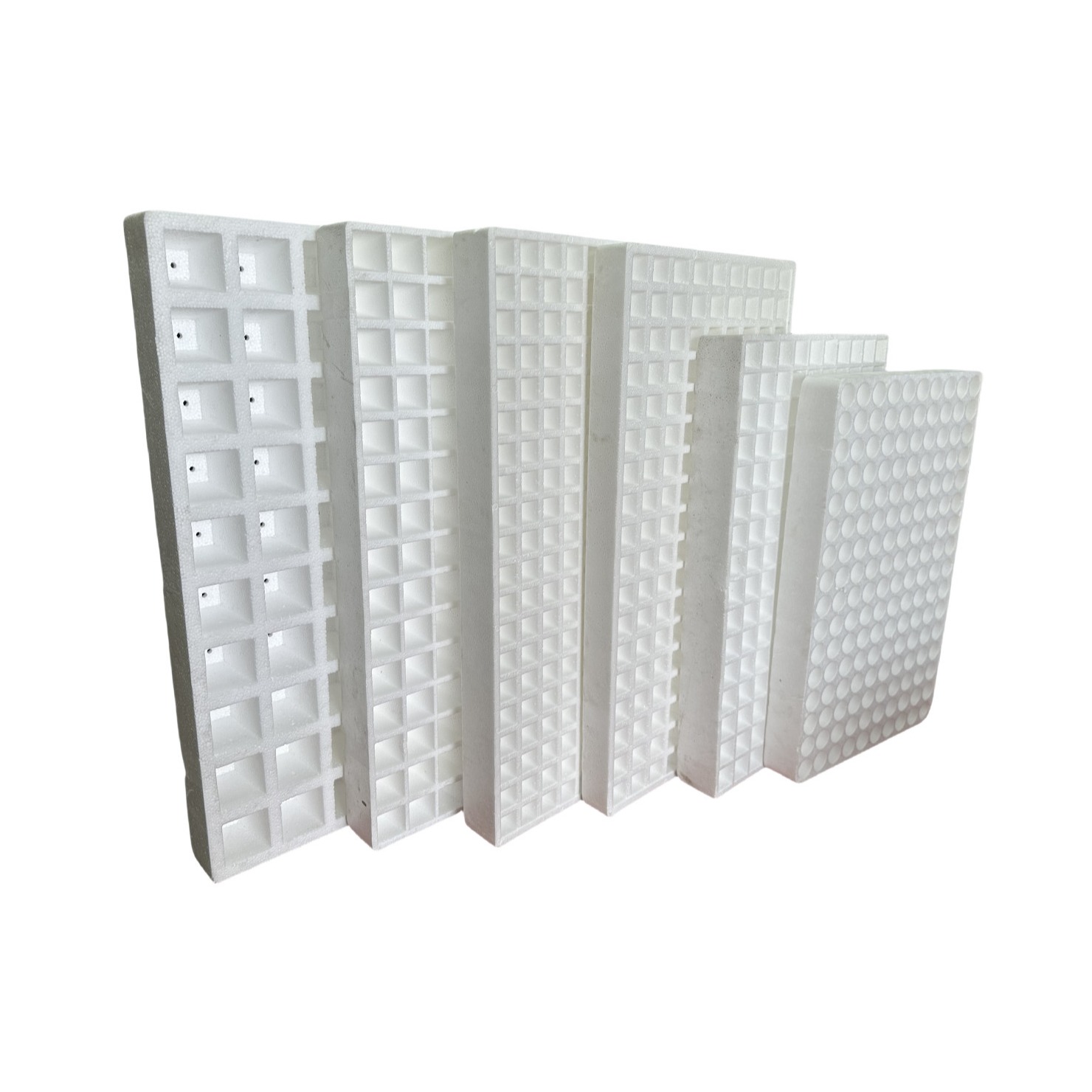 Seedling raising of vegetables (such as tomatoes and peppers), flowers, herbs and other crops in foam seedling tray