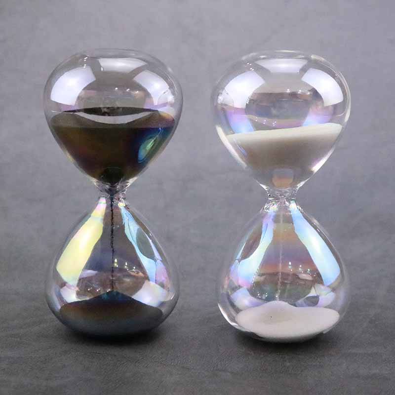 Colored Liquid Sand Timer Hourglass 1-5 Minutes With Bubble Timer