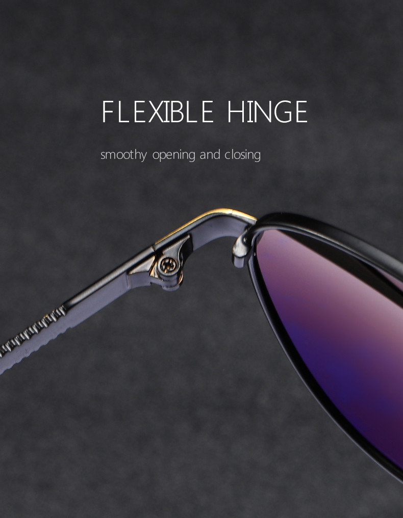 Alloys Pilot Polarized Lens Mens Luxury Sunglasses UV400 Driving Night Fishing Glasses