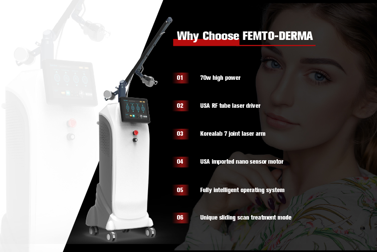 Skin Smoothing Fractional Laser CO2 Machine , Stationary Skin Resurfacing Machine