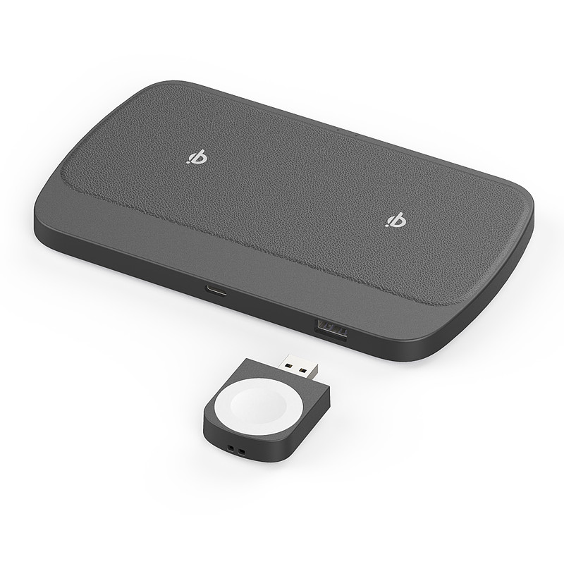7.5W*2 MFI Licensed Accessories 3 In 1 Wireless Charger Stand For Apple Watch Series