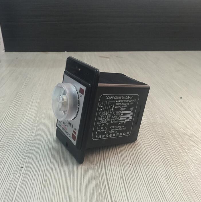 Power on delay timer time relay 0-60 minutes panel installation with socket base AH2-Y AC 220V