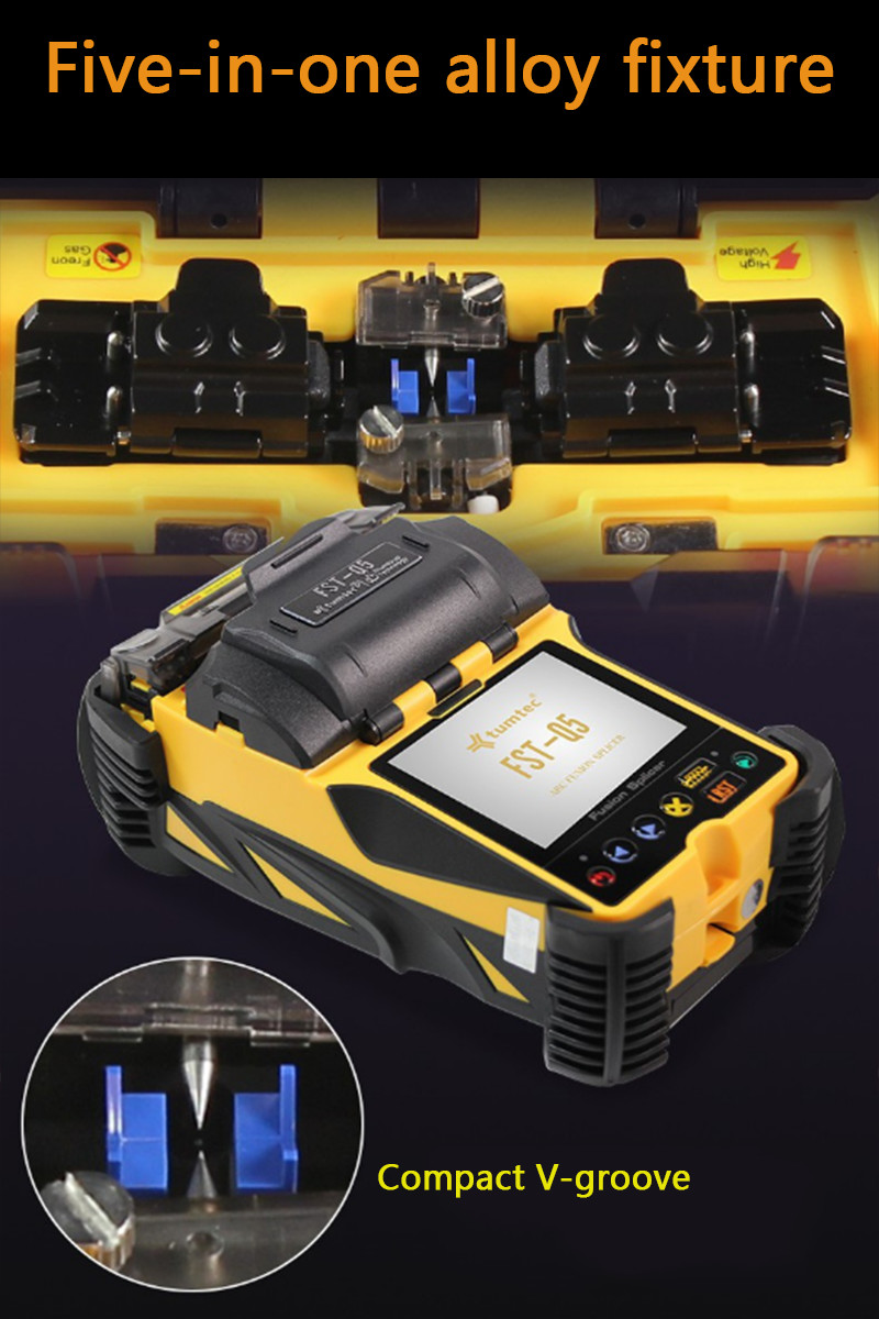 FST-Q5 Optical Fiber Fusion Splicer Low Splicing Loss 0.03dB With Fiber Clamp