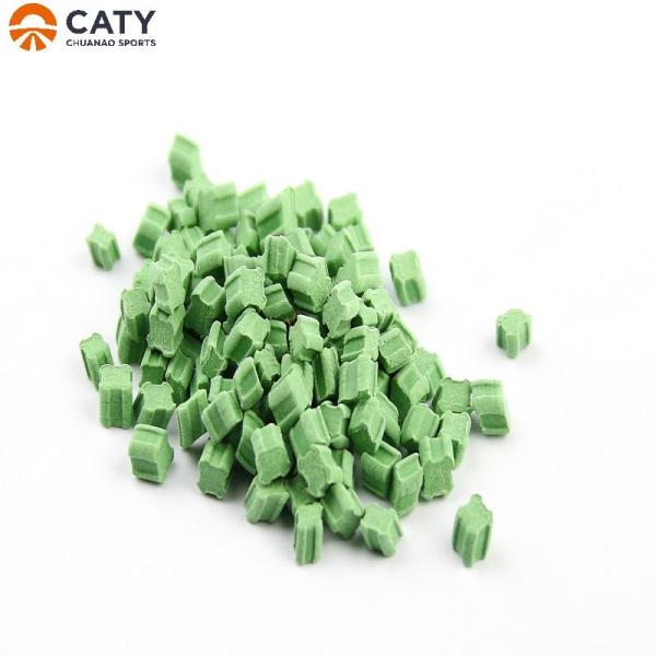 Quality Soccer TPE Artificial Grass Infill Shockproof Green Weather Resistance for sale